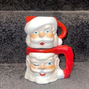 Vintage Santa Claus Ceramic Mugs